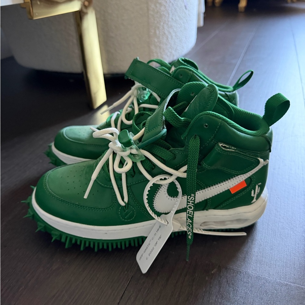 Nike x OFF white Air force 1 mid pine green